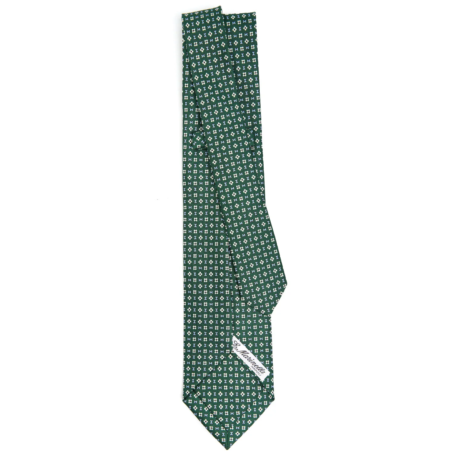DARK GREEN 5 FOLD SARTORIAL SILK TIE - Image 3