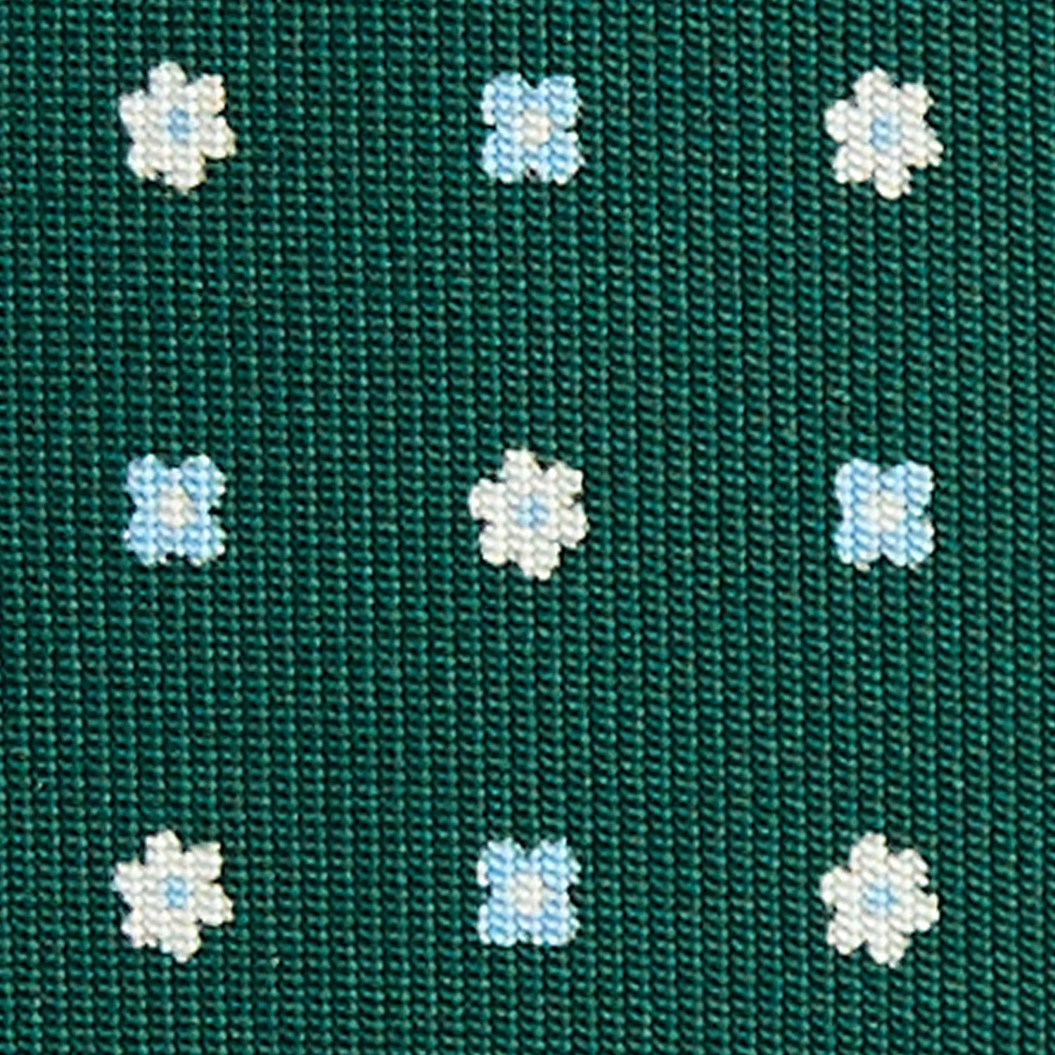 DARK GREEN 7 FOLD SARTORIAL SILK TIE - Image 4