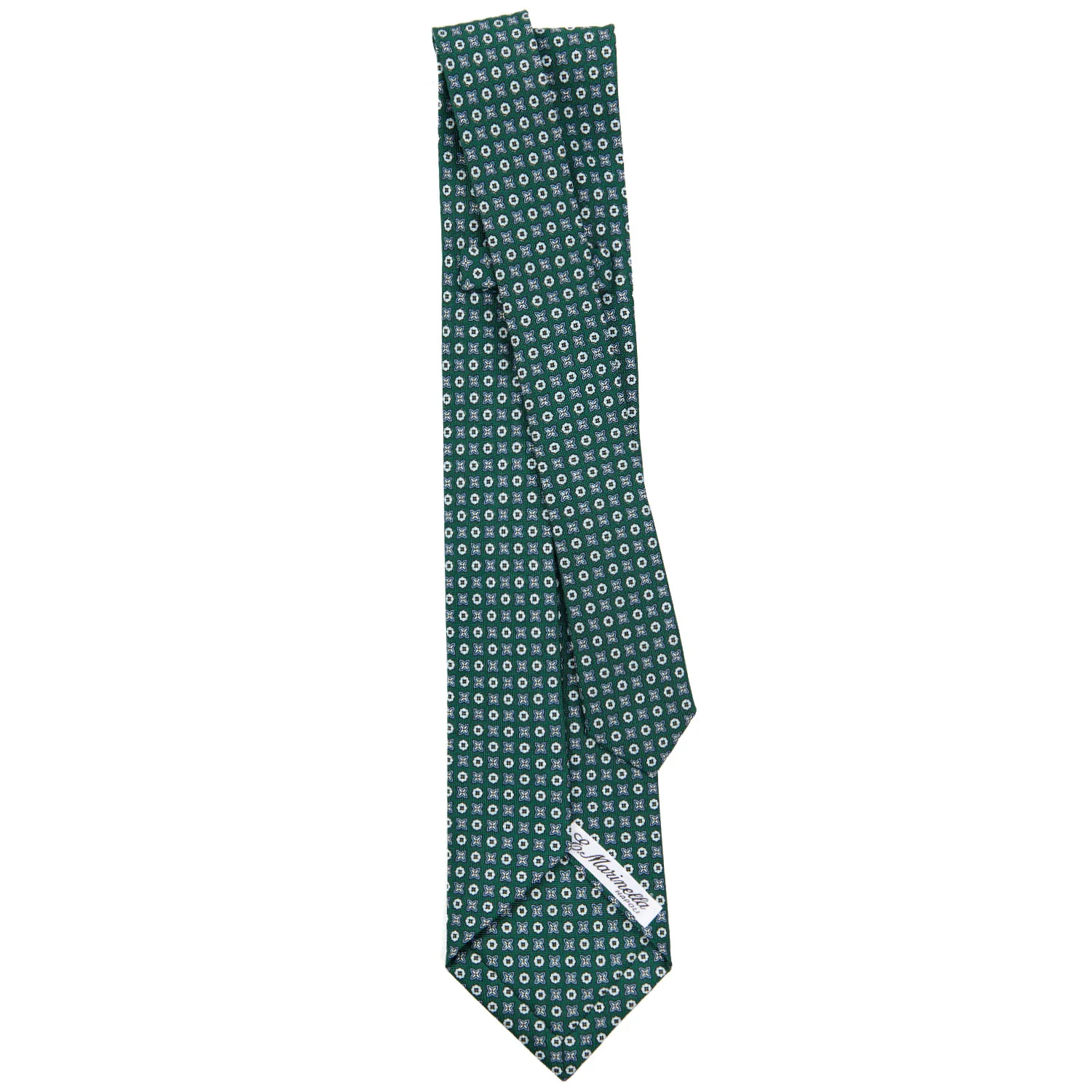 DARK GREEN 9 FOLD SARTORIAL SILK TIE - Image 3