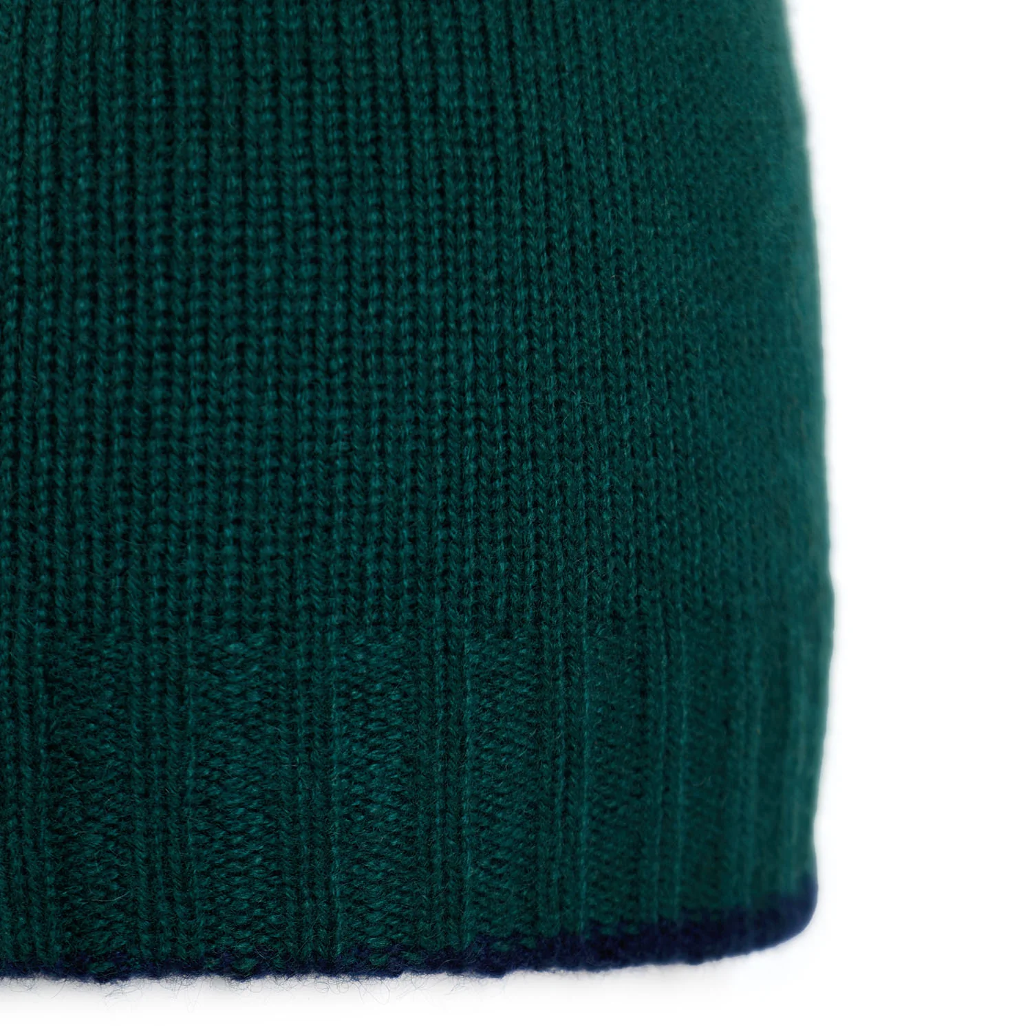 DARK GREEN AND BLUE BICOLOR BEANIE - Image 2