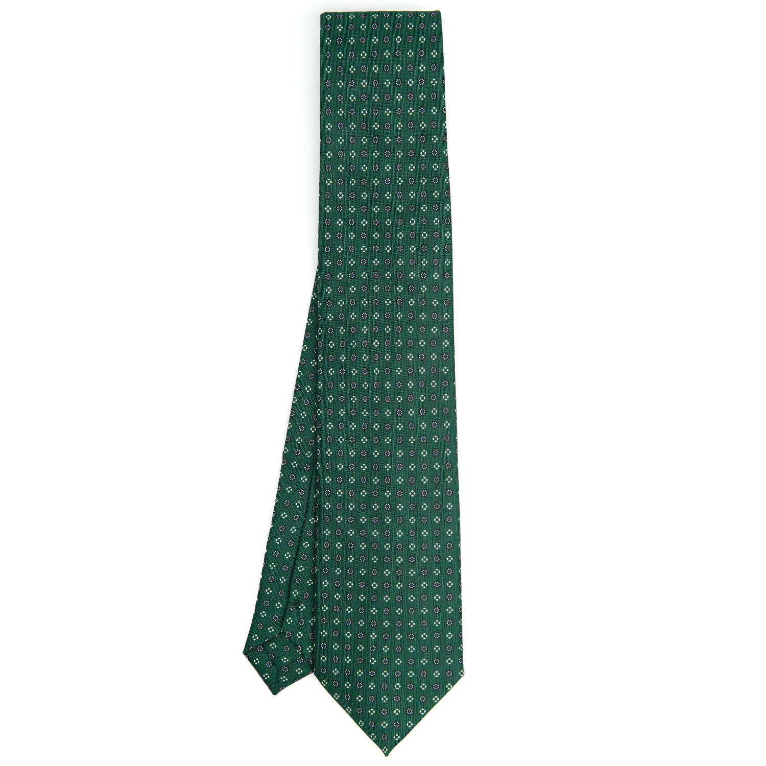 DARK GREEN EXTRA LONG SARTORIAL SILK TIE - Image 2