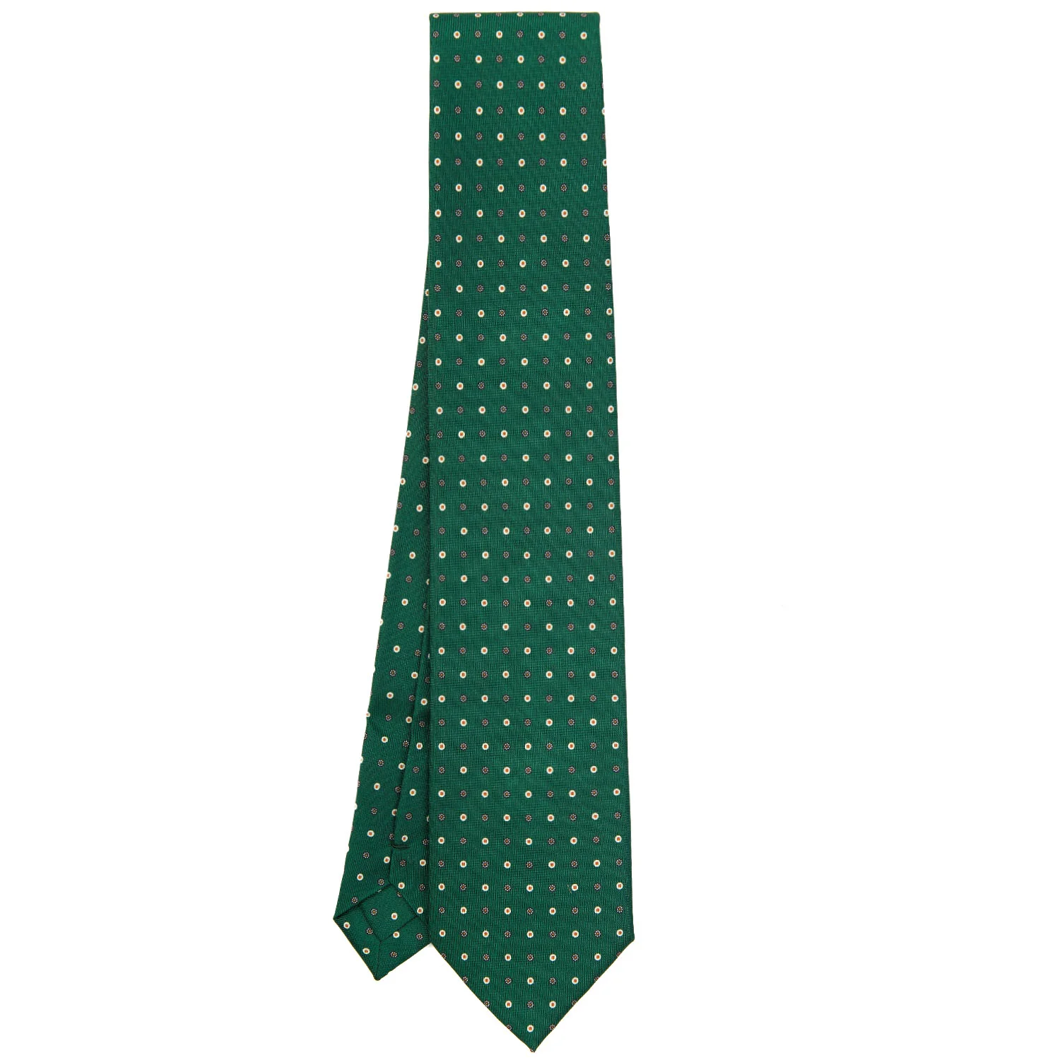 DARK GREEN EXTRA LONG SARTORIAL SILK TIE - Image 2