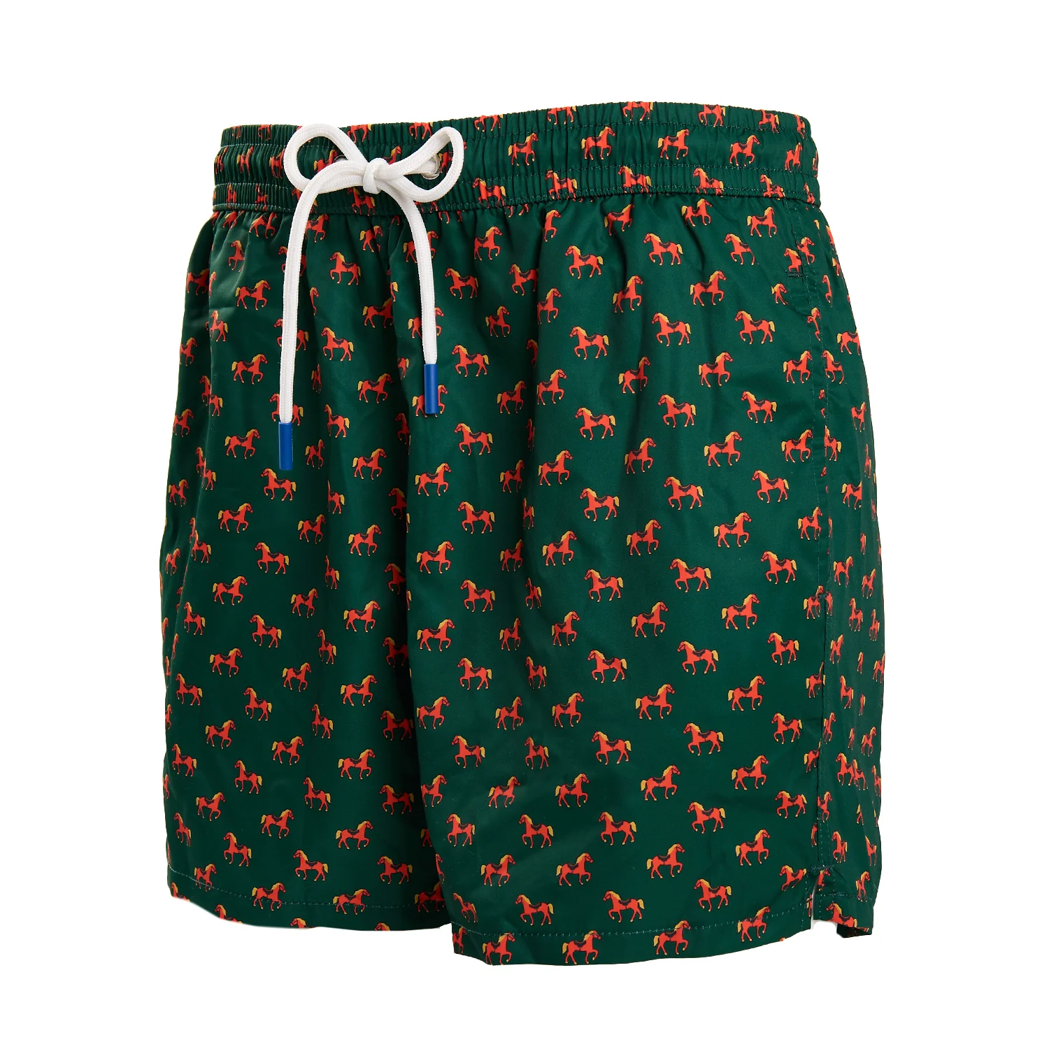 DARK GREEN SWIM SHORTS "CAVALLUCCIO ROSSO" - Image 4
