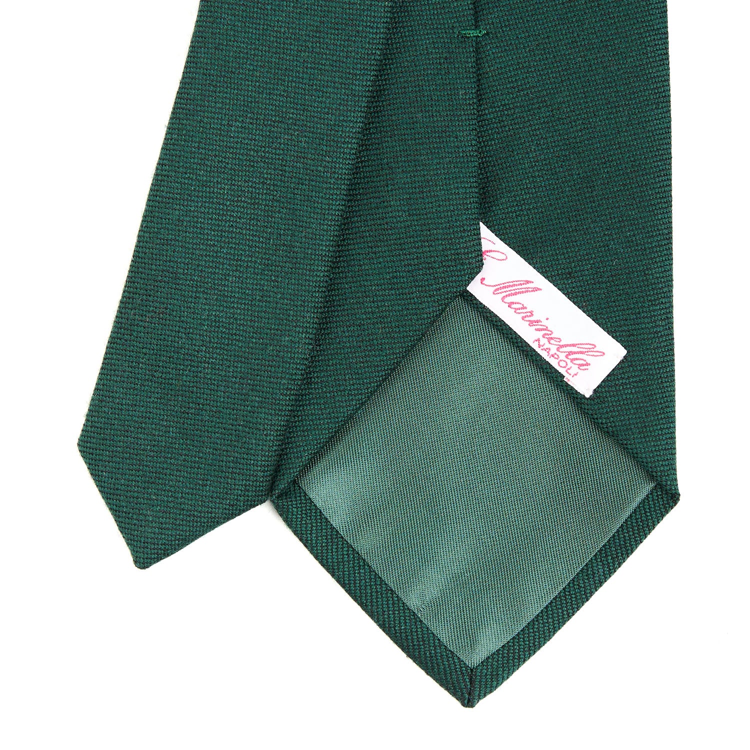 DARK GREEN WOOL LADY TIE