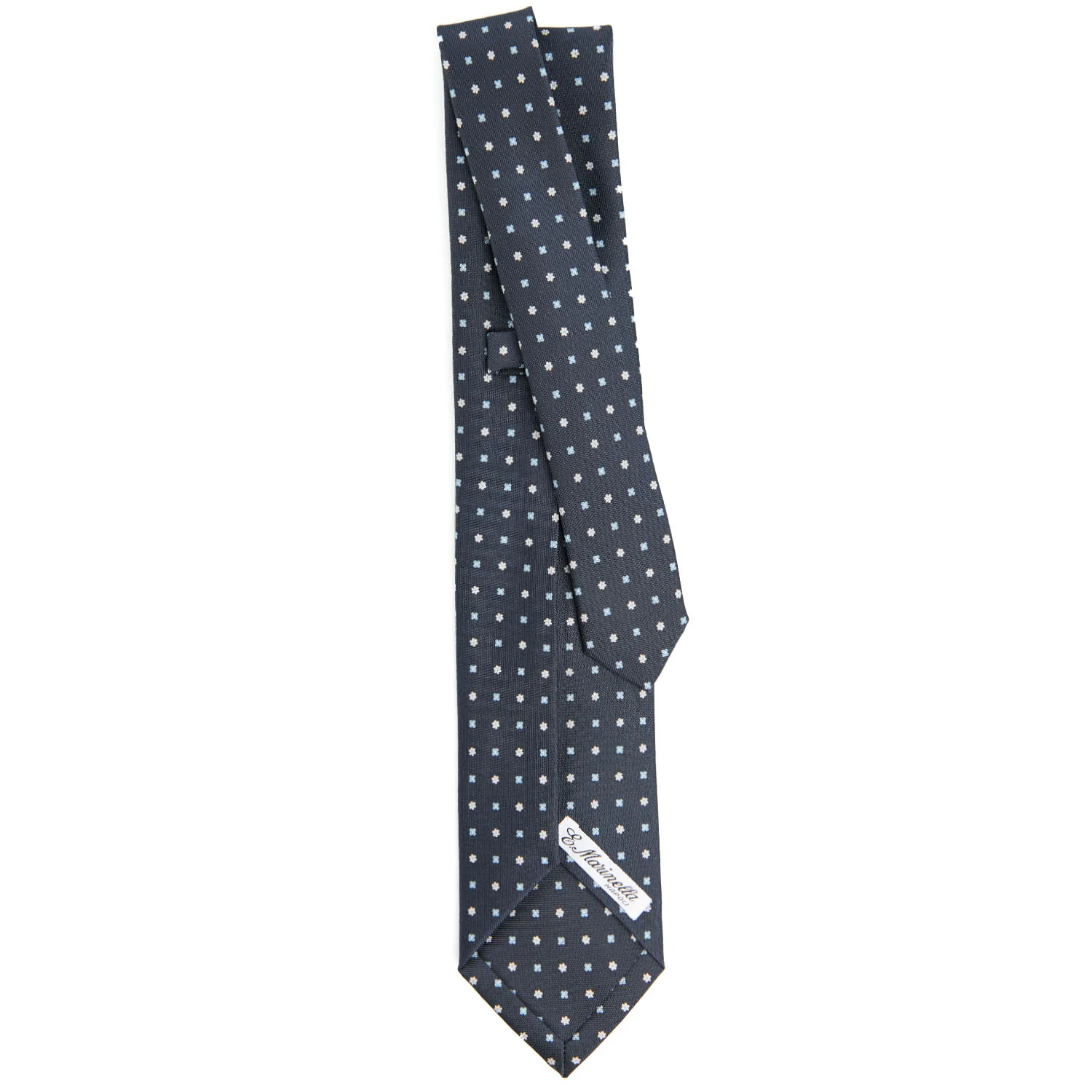 DARK GREY 5 FOLD SARTORIAL SILK TIE - Image 3
