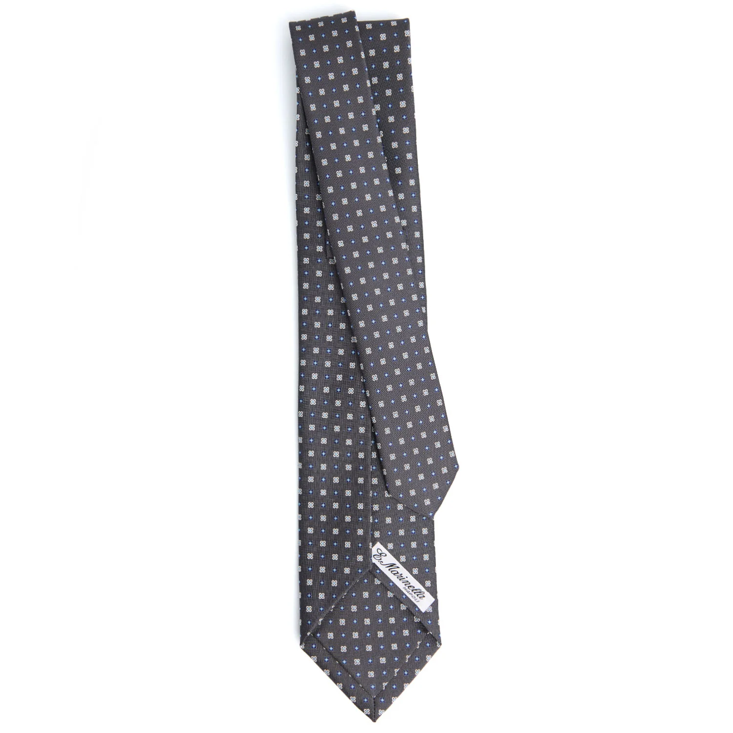 DARK GREY 5 FOLD SARTORIAL SILK TIE - Image 3