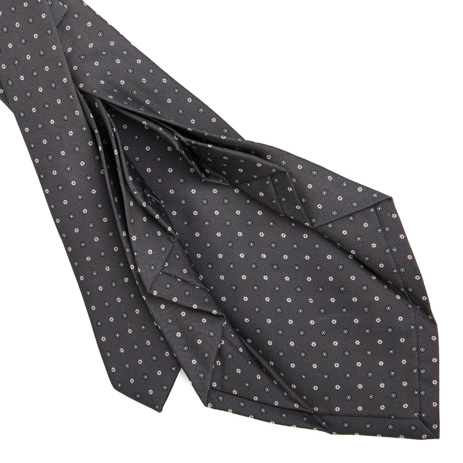 DARK GREY 9 FOLD SARTORIAL SILK TIE