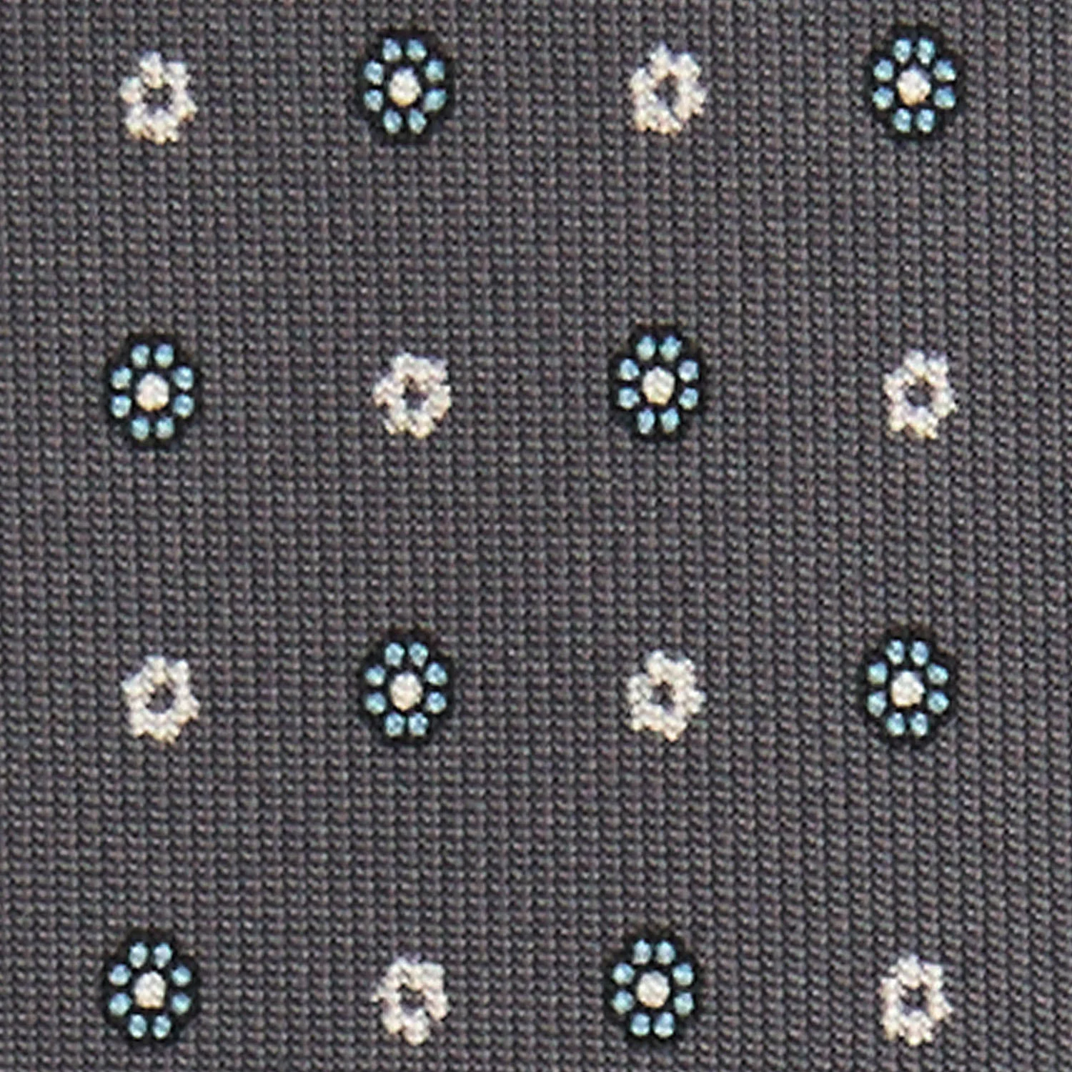 DARK GREY 9 FOLD SARTORIAL SILK TIE - Image 4