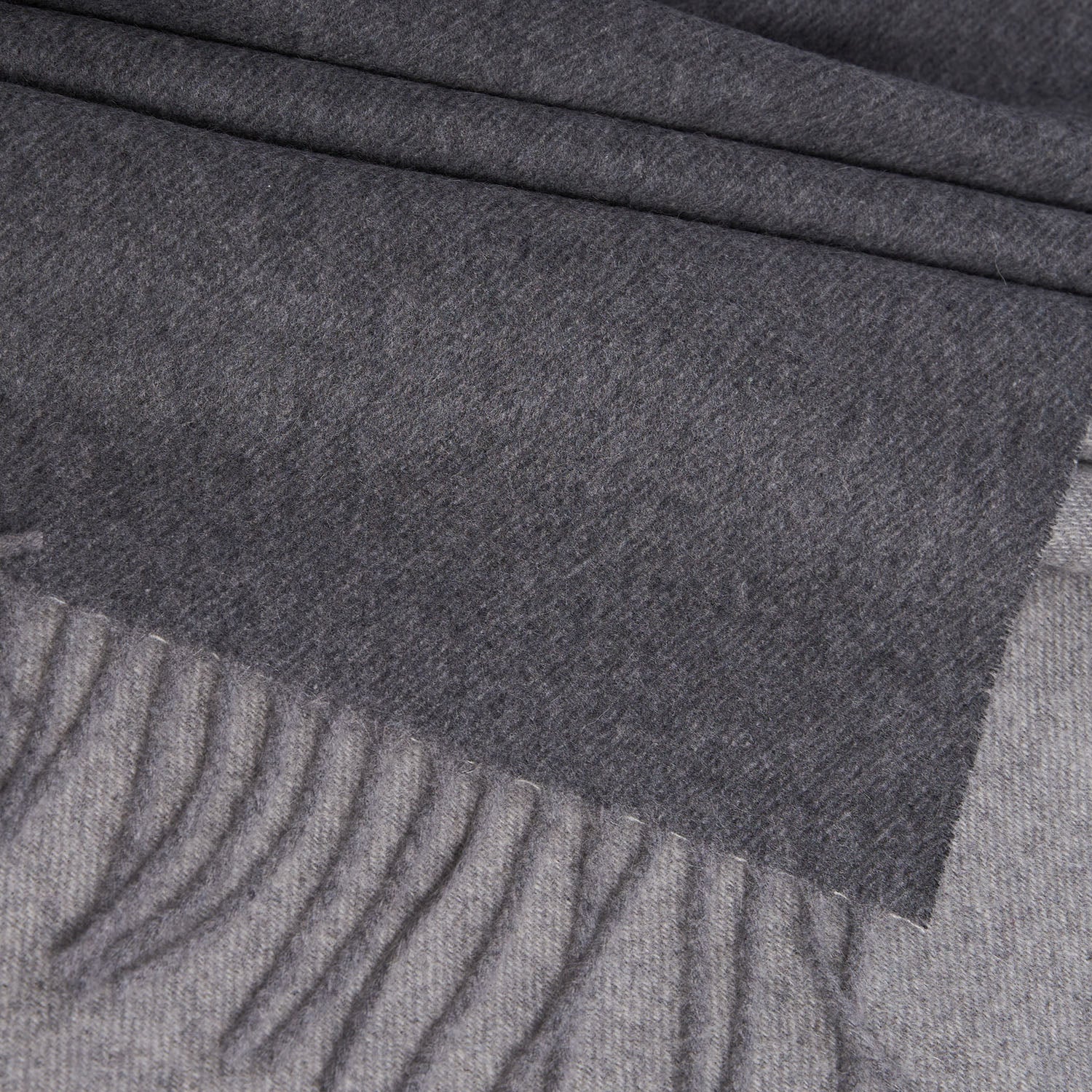 DARK GREY AND DOUBLE-FACE SCARF - Image 4