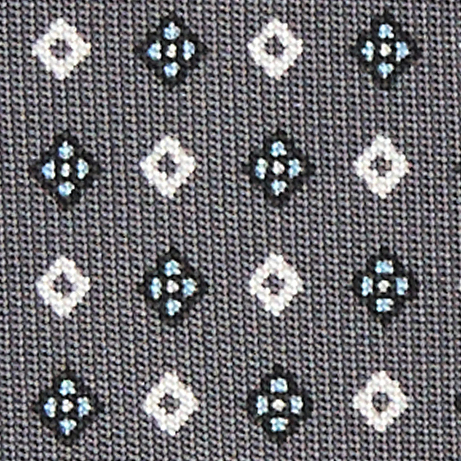 DARK GREY CLASSIC SILK TIE - Image 5