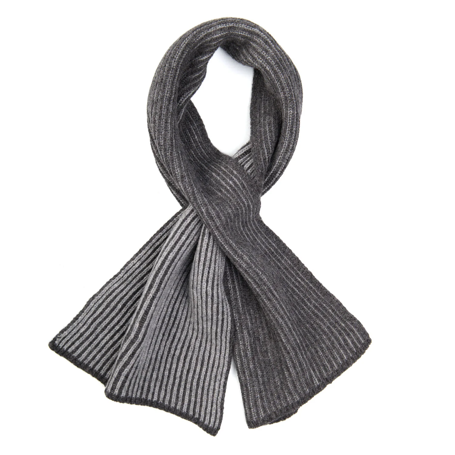 DARK GREY CASHMERE NECK WARMER