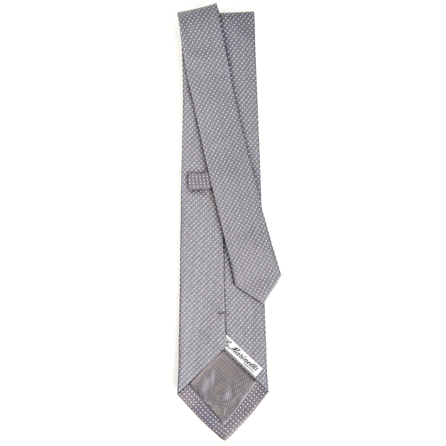 DARK GREY CEREMONIAL JACQUARD SILK TIE - Image 3