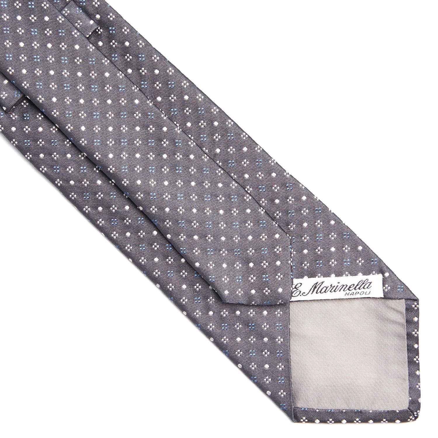 DARK GREY CEREMONIAL SILK SATIN TIE - Image 4