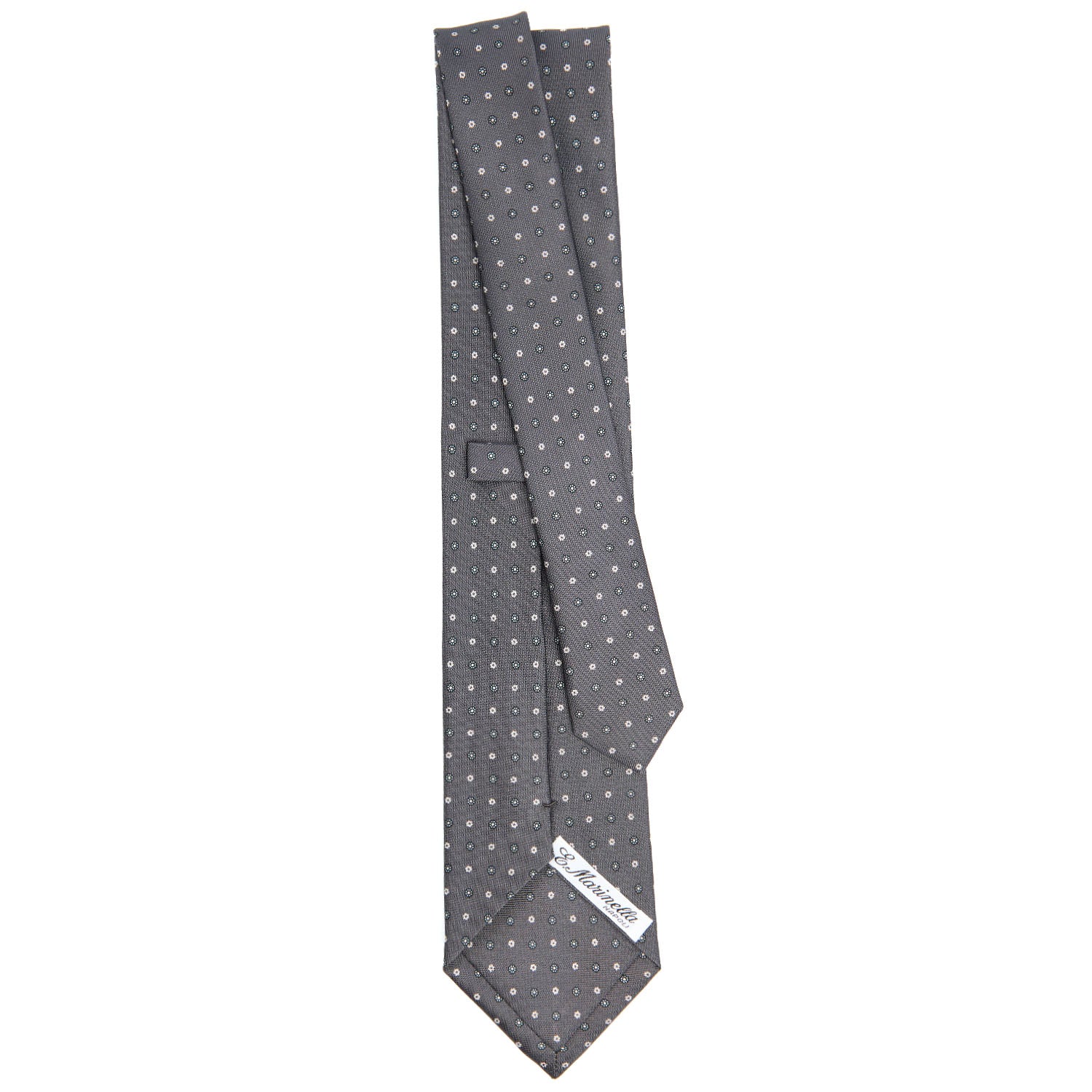 DARK GREY CLASSIC SILK TIE - Image 3
