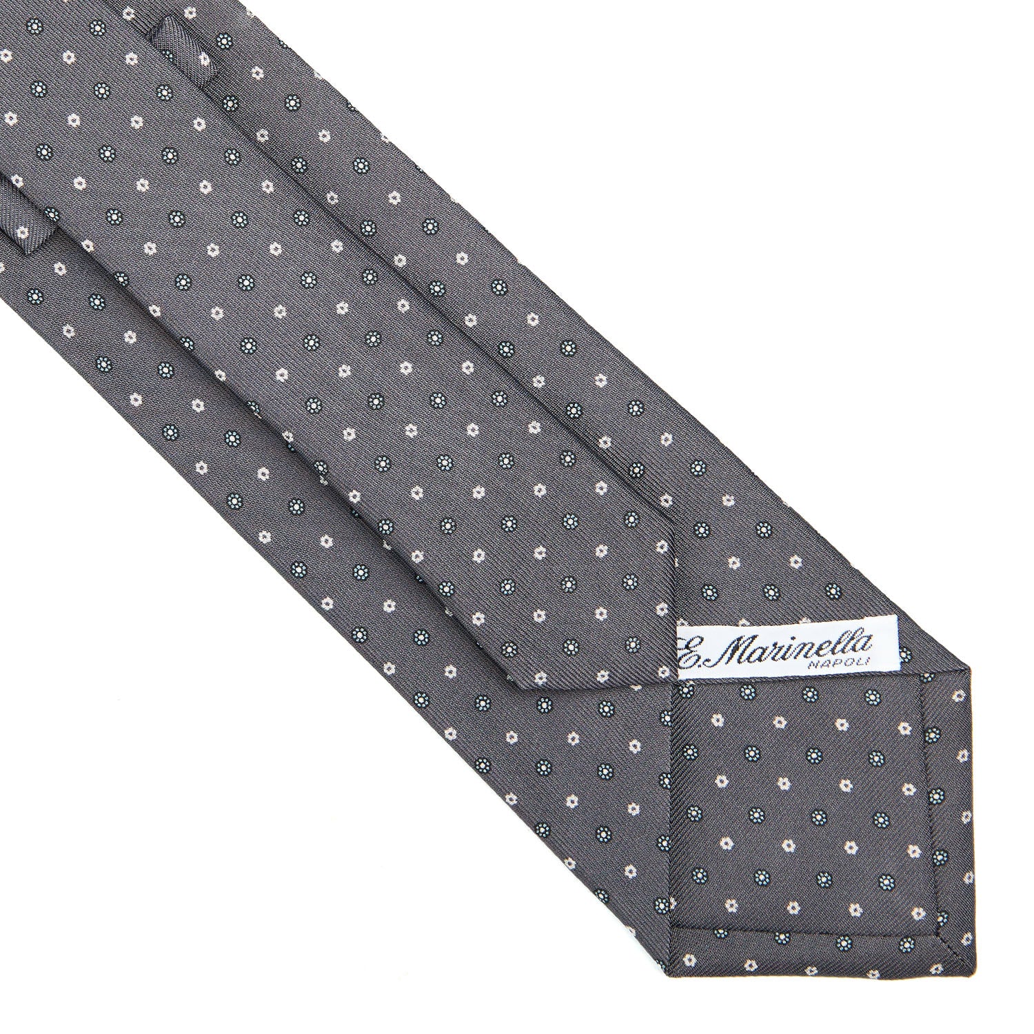 DARK GREY CLASSIC SILK TIE - Image 4
