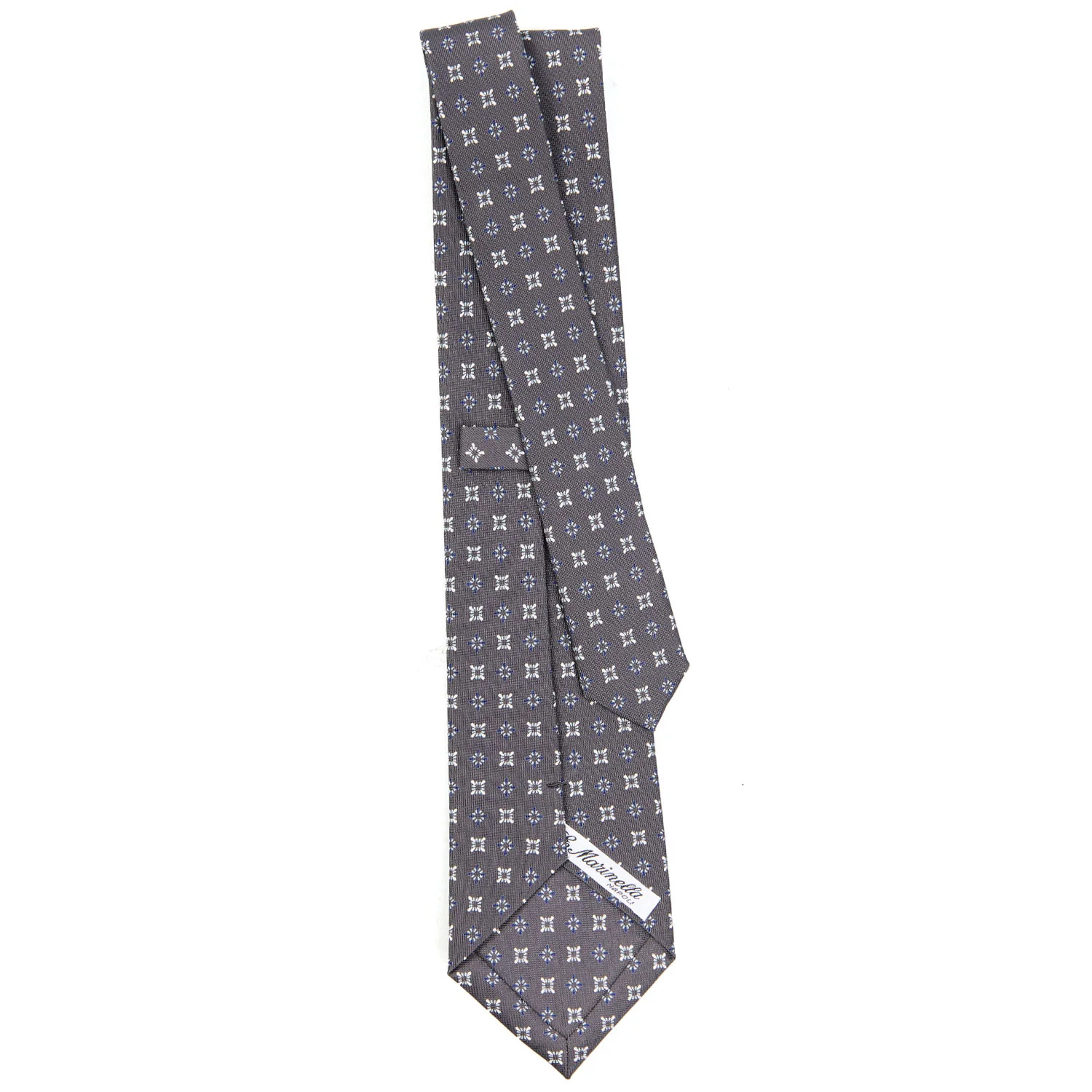DARK GREY CLASSIC SILK TIE - Image 3