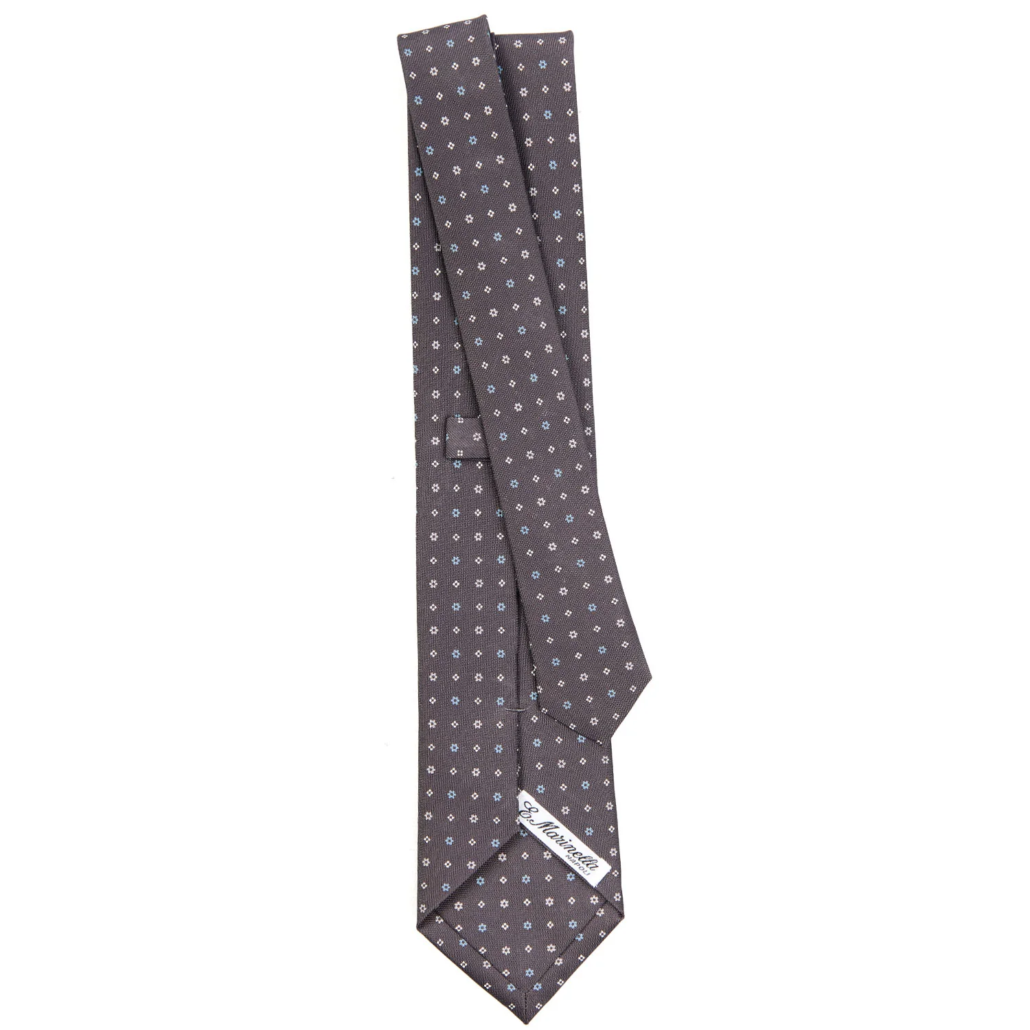 DARK GREY CLASSIC SILK TIE - Image 3