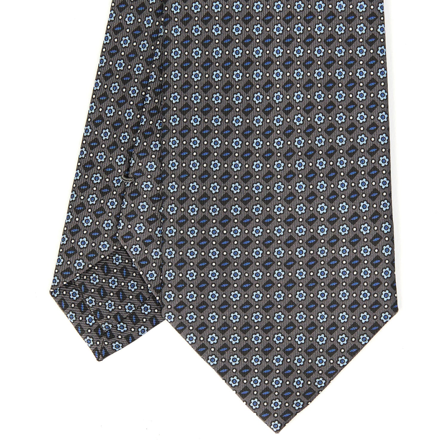 DARK GREY CLASSIC SILK TIE