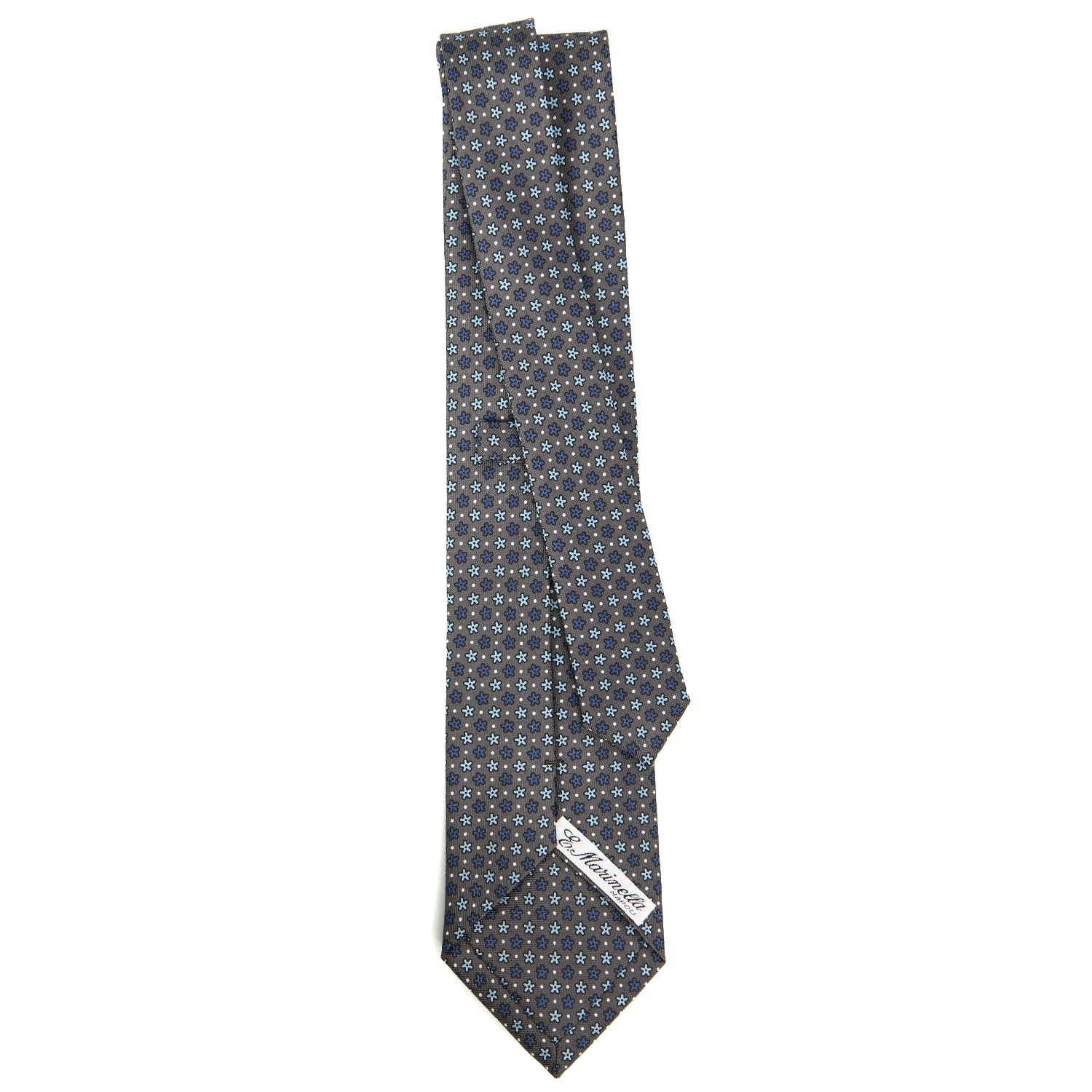 DARK GREY CLASSIC SILK TIE - Image 3