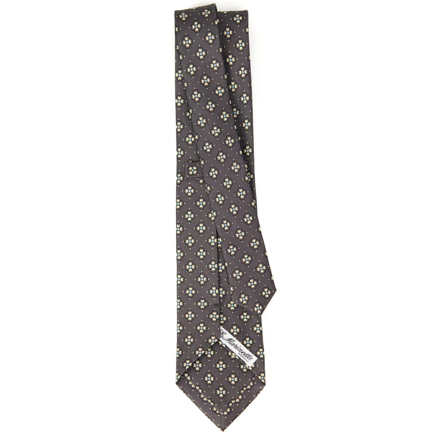 DARK GREY CLASSIC SILK TIE - Image 3