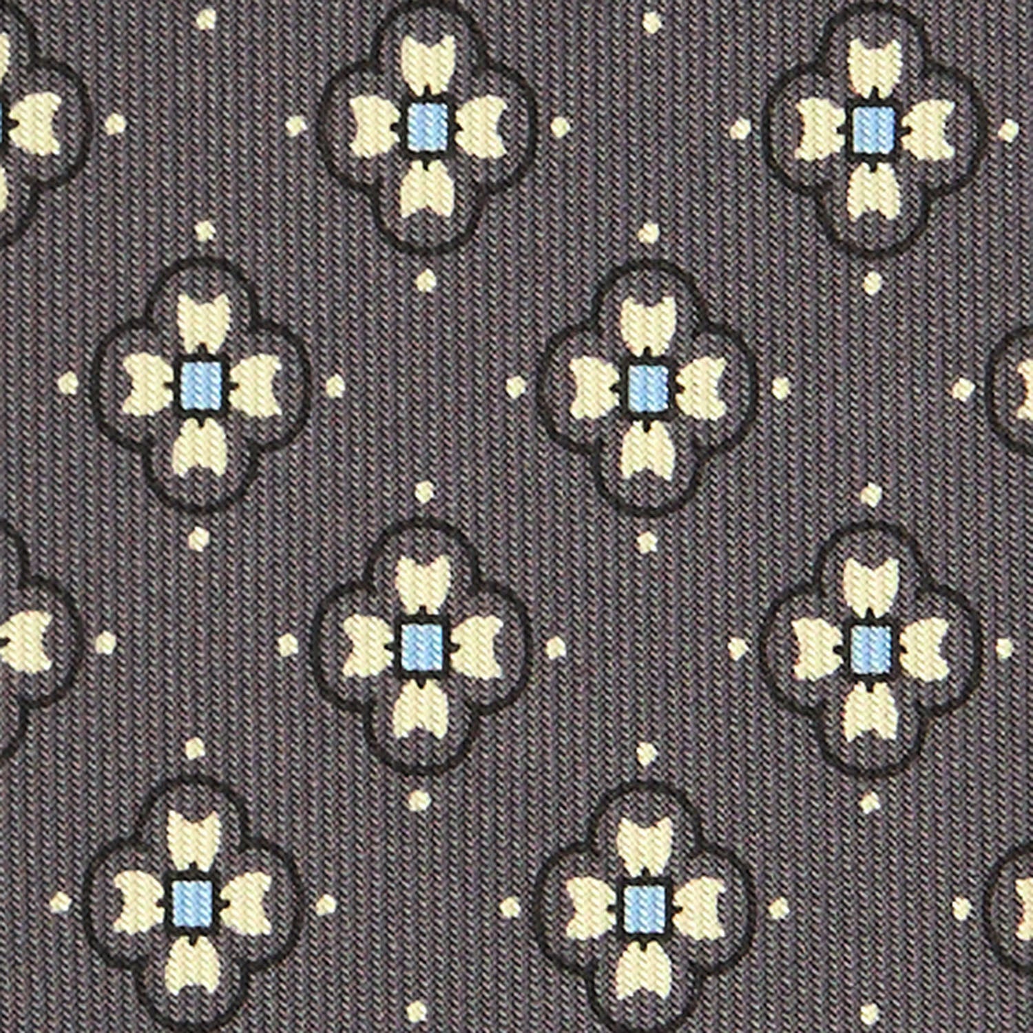 DARK GREY CLASSIC SILK TIE - Image 5