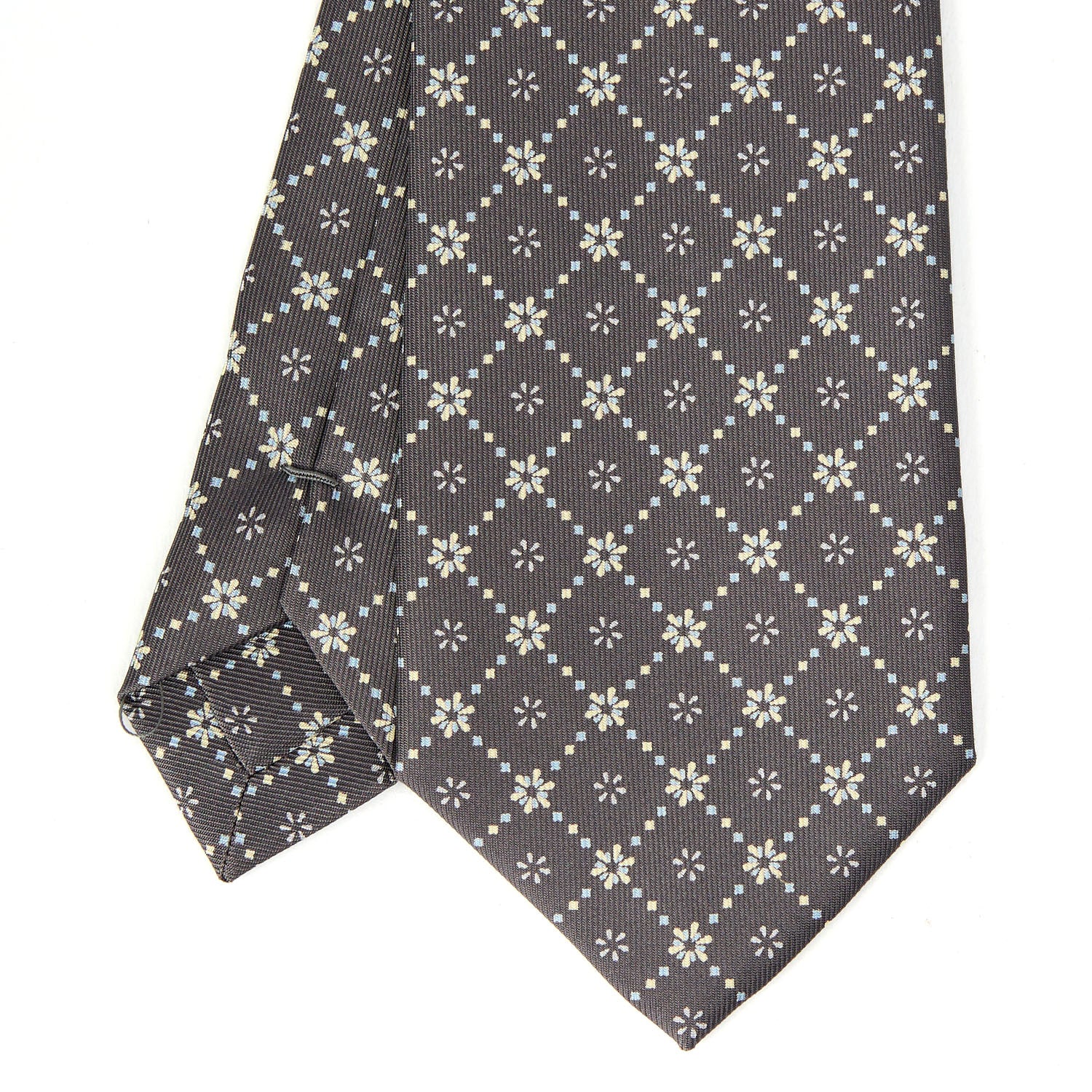 DARK GREY CLASSIC SILK TIE