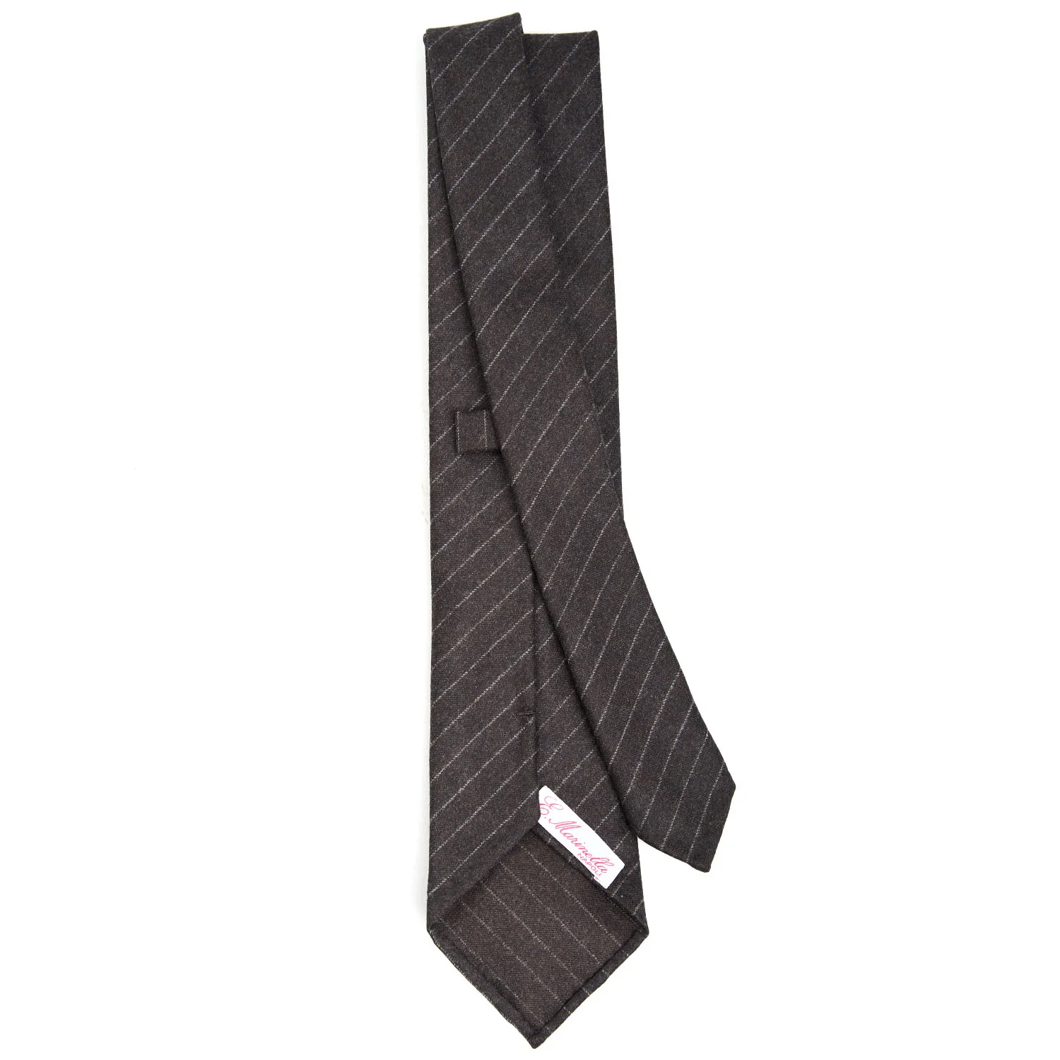 DARK GREY CLASSIC UNLINED WOOL LADY TIE - Image 3