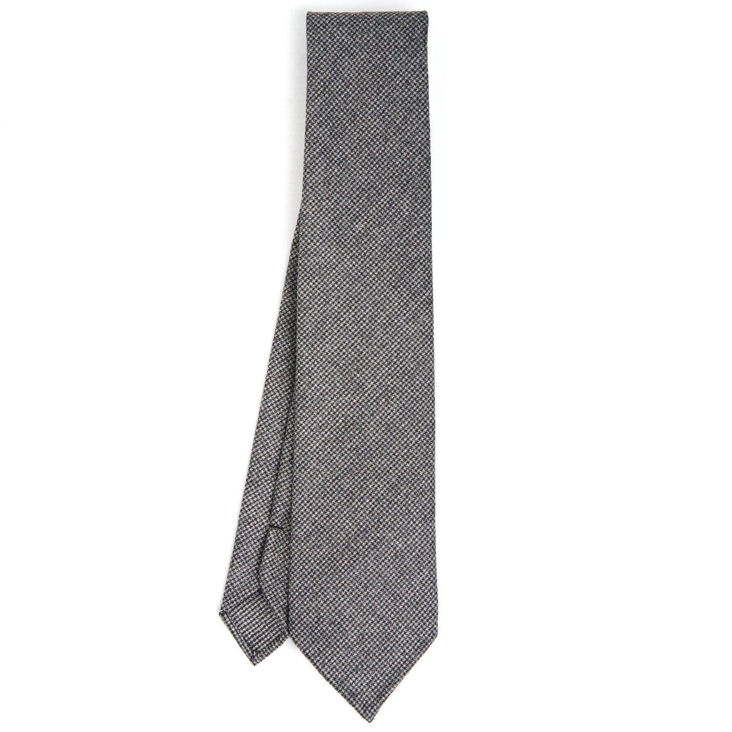 DARK GREY CLASSIC UNLINED WOOL TIE - Image 2