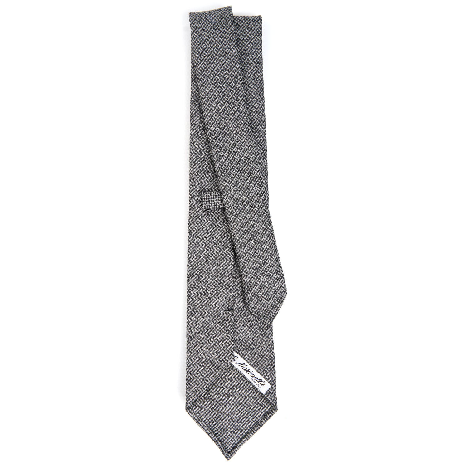 DARK GREY CLASSIC UNLINED WOOL TIE - Image 3