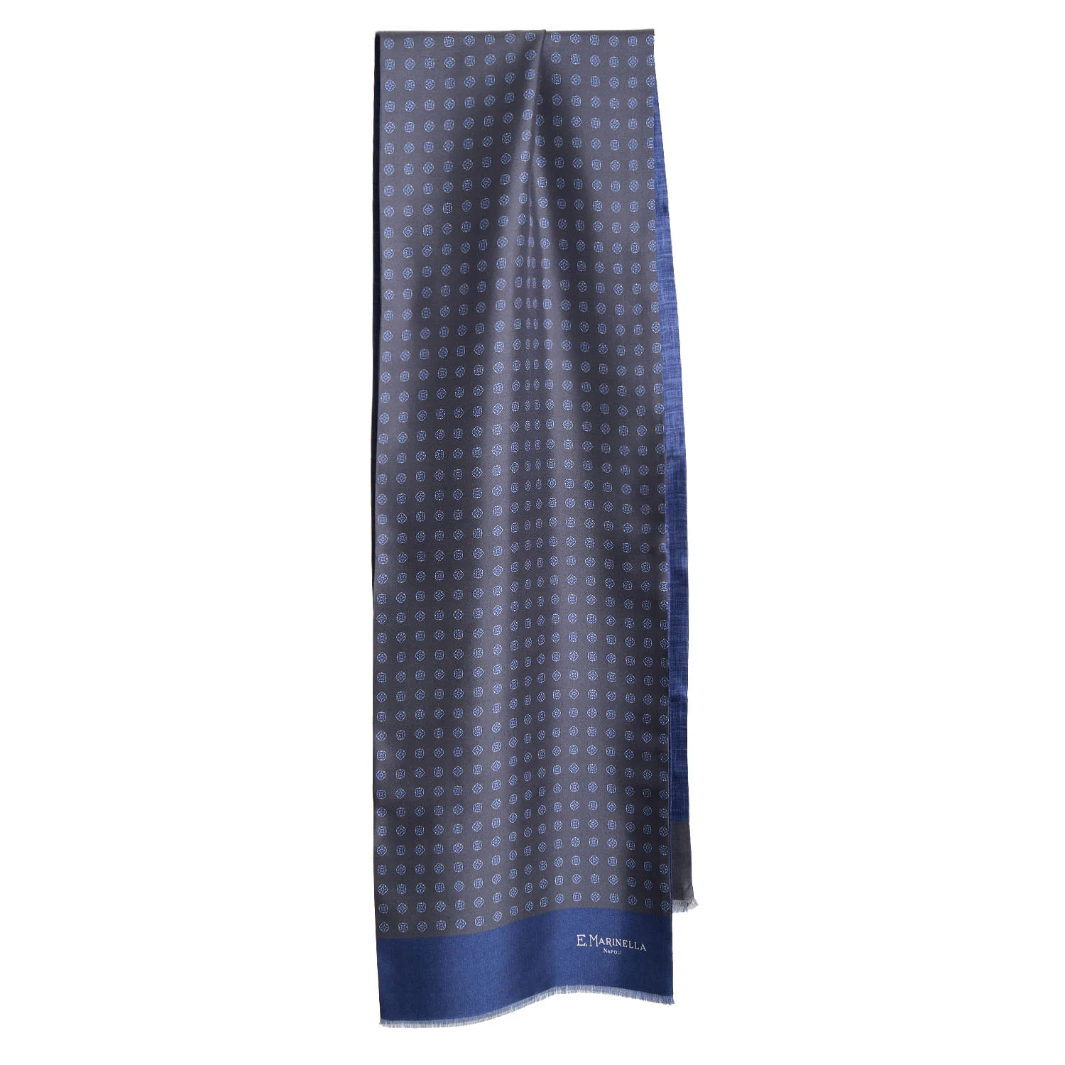 DARK GREY DOUBLE SILK SCARF