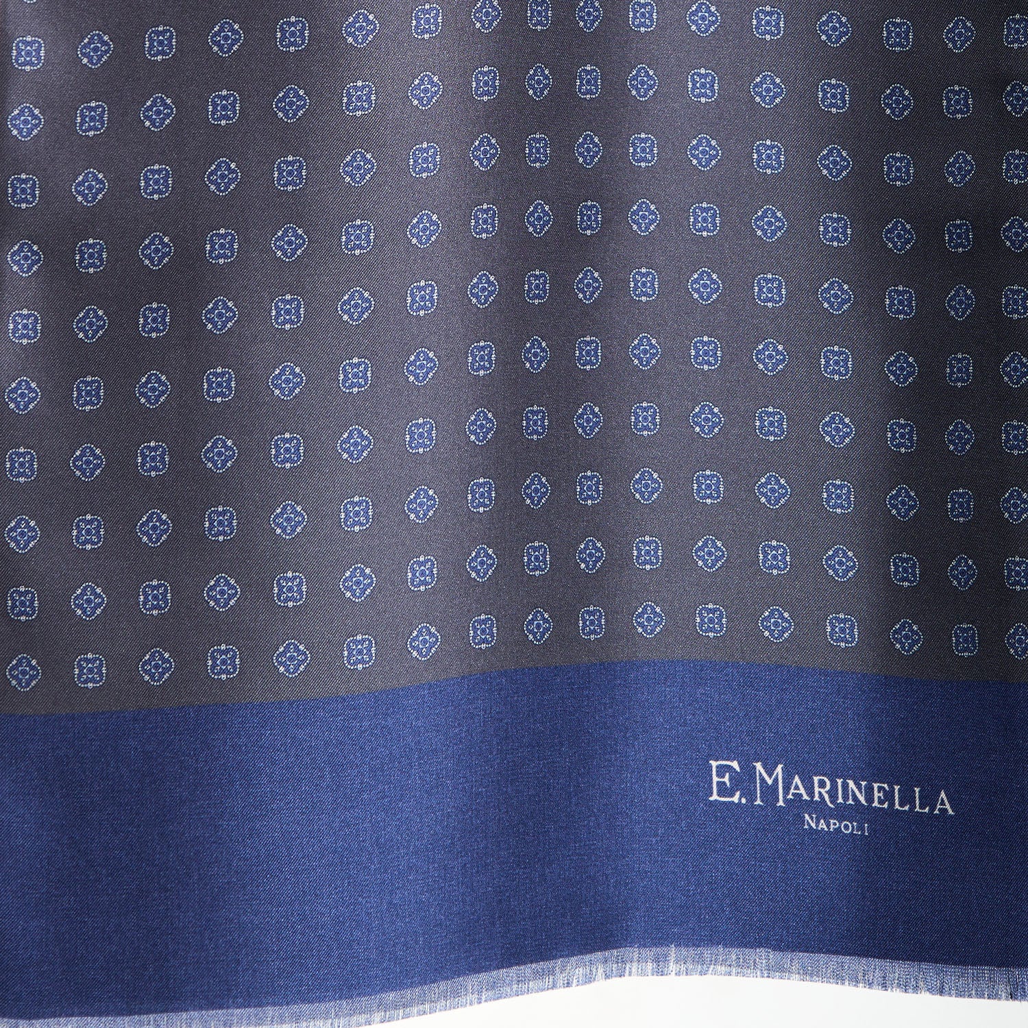 DARK GREY DOUBLE SILK SCARF - Image 3