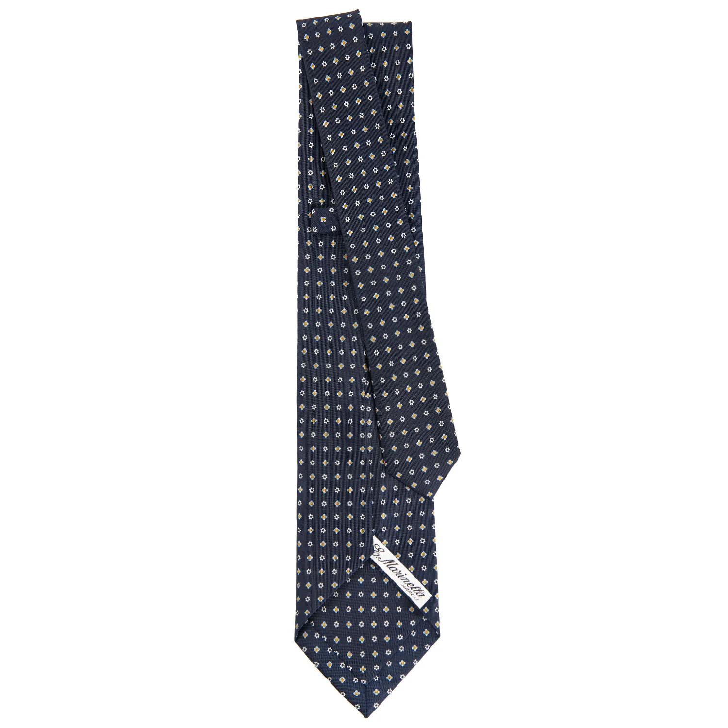 DARK BLUE 9 FOLD SARTORIAL SILK TIE - Image 3