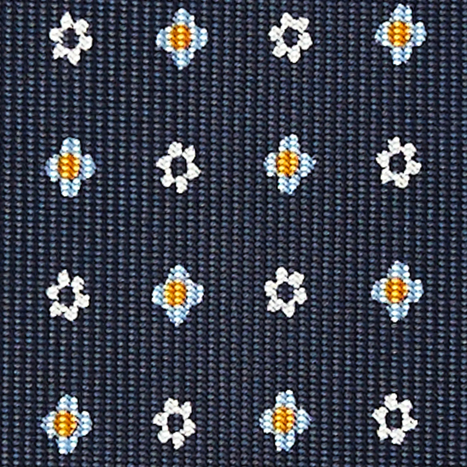 DARK BLUE 9 FOLD SARTORIAL SILK TIE - Image 4