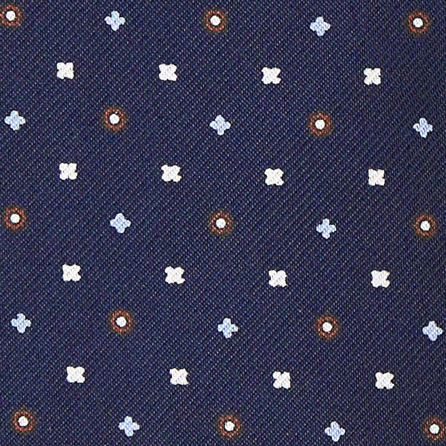 DARK BLUE SILK ASCOT TIE - Image 2
