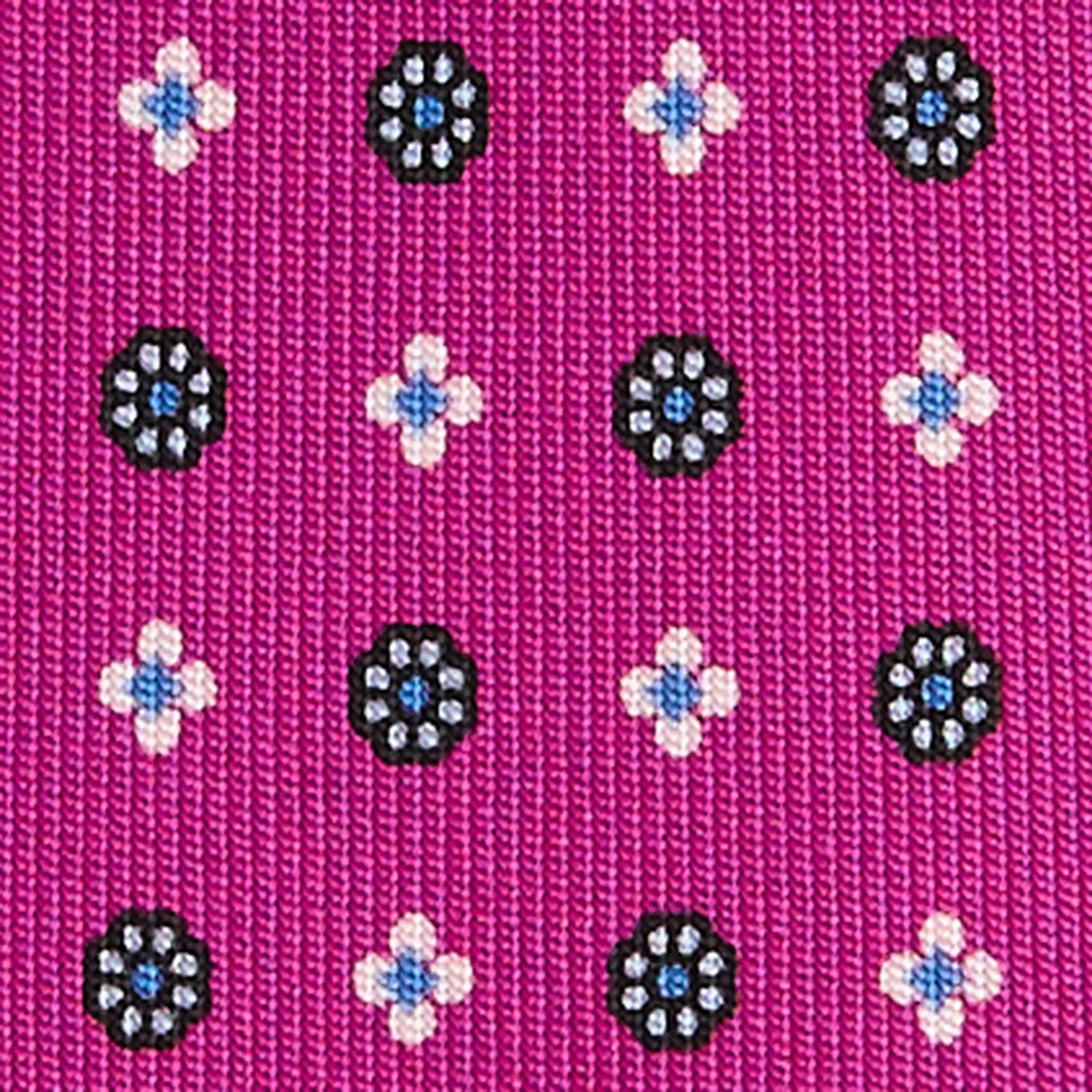 FUCHSIA 7 FOLD SARTORIAL SILK TIE - Image 4