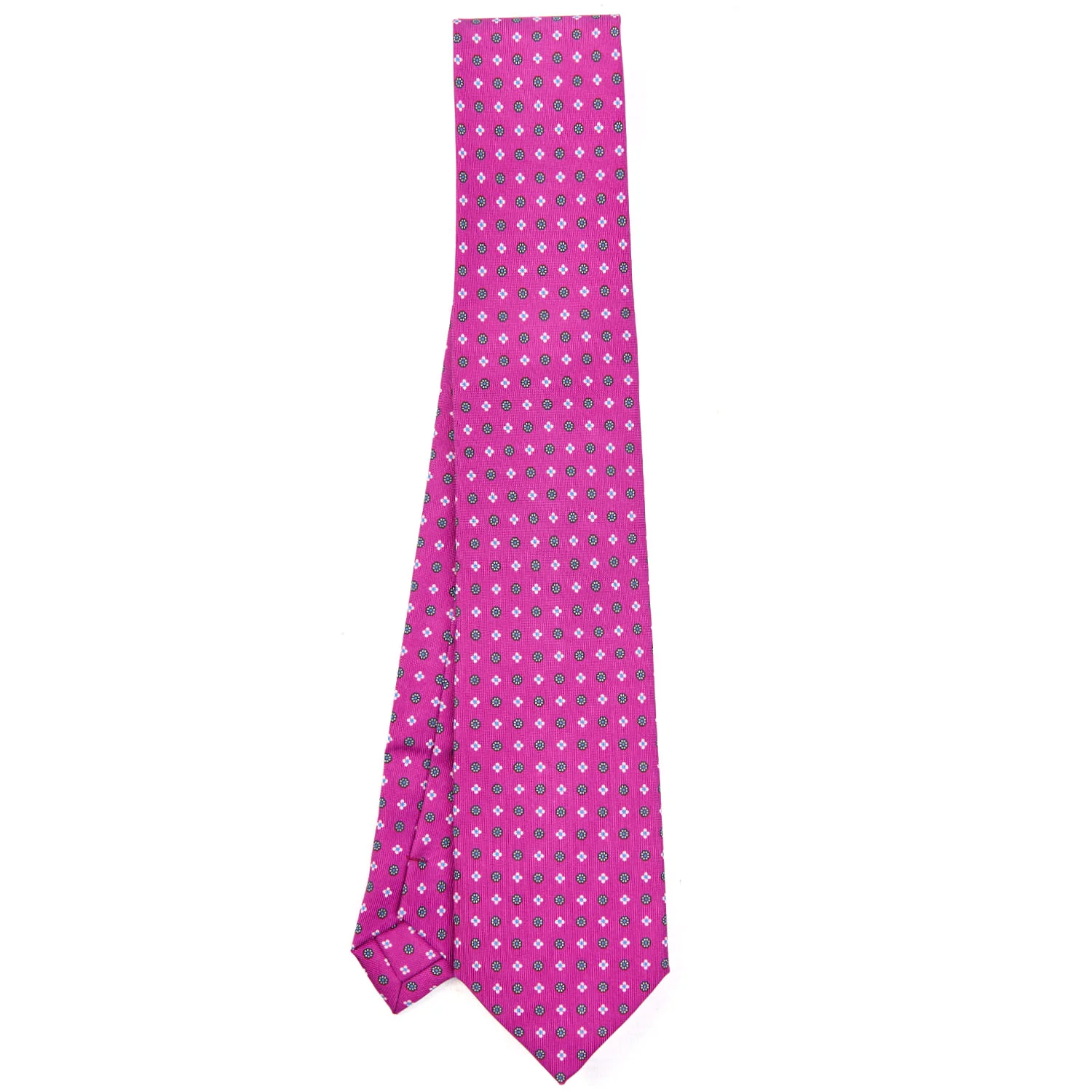 FUCHSIA EXTRA LONG SARTORIAL SILK TIE - Image 2