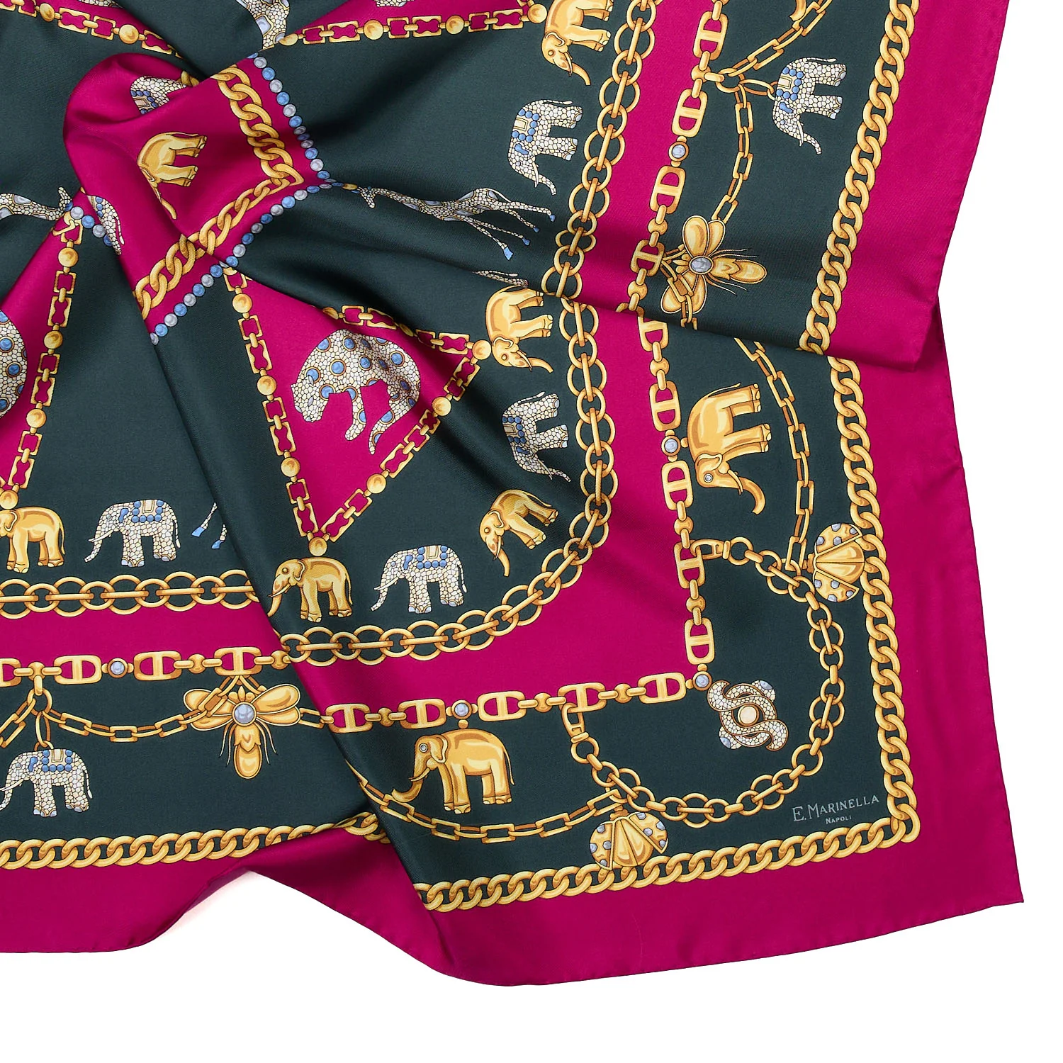 FUCHSIA SILK SCARF 90 - Image 4