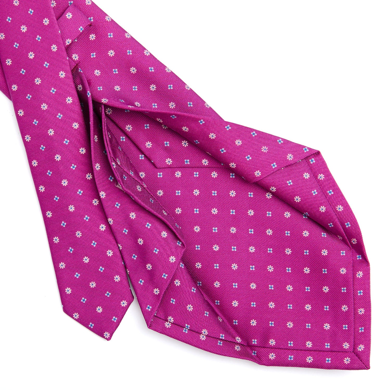 FUCHSIA 5 FOLD SARTORIAL SILK TIE