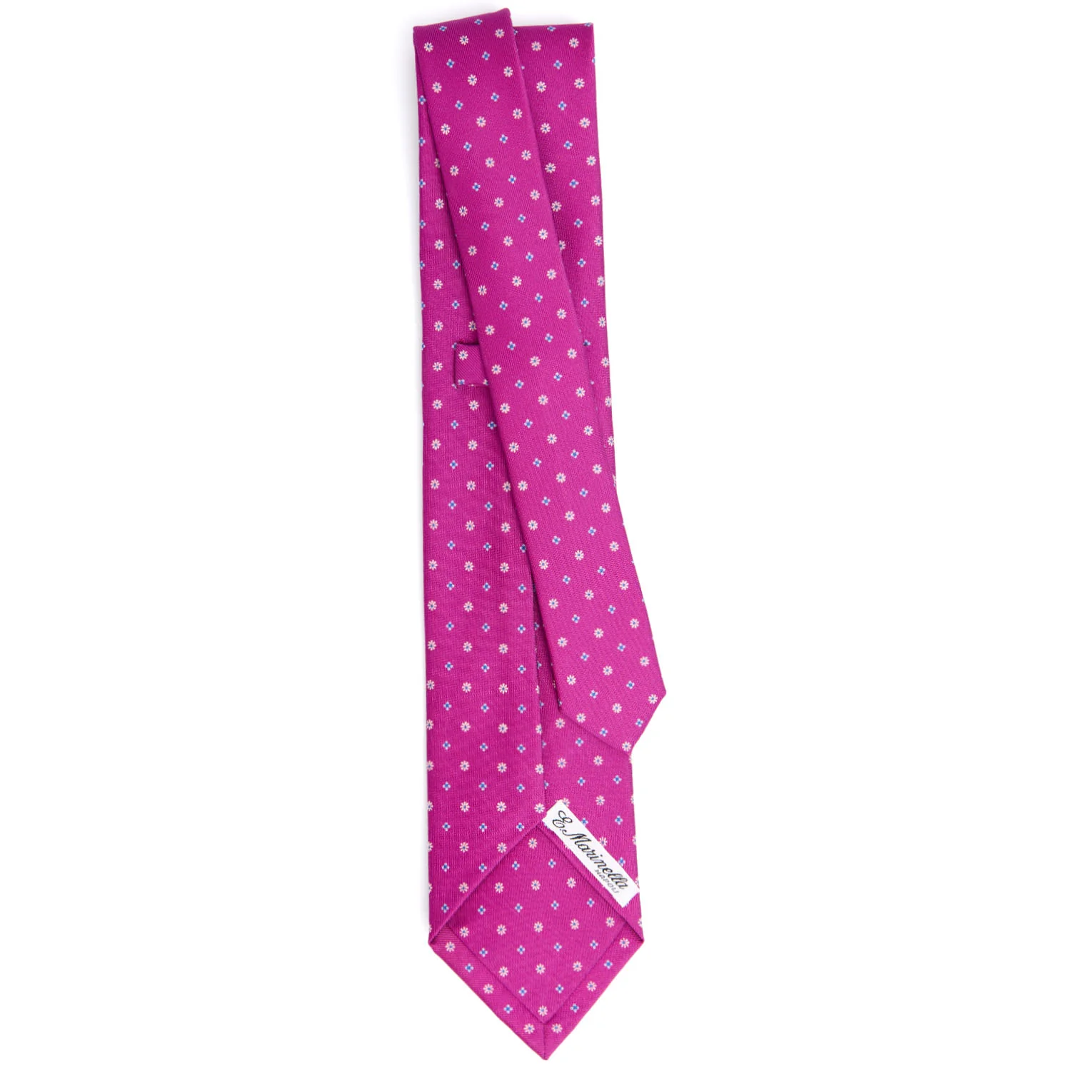 FUCHSIA 5 FOLD SARTORIAL SILK TIE - Image 3