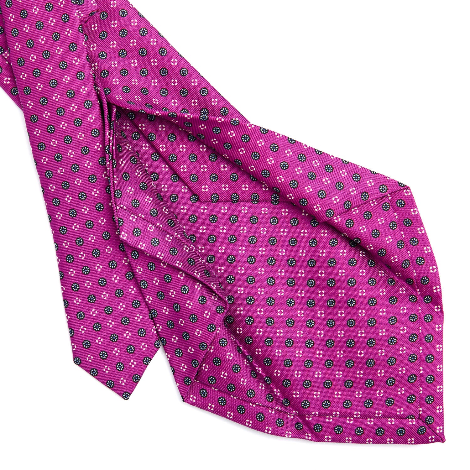 FUCHSIA 5 FOLD SARTORIAL SILK TIE