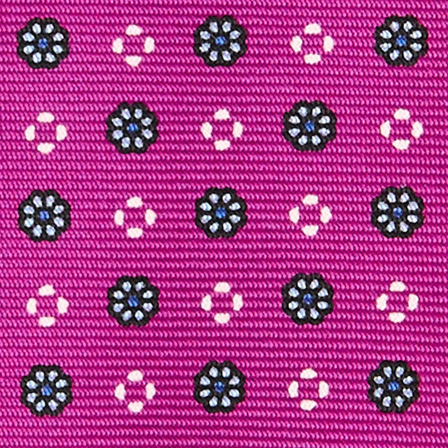 FUCHSIA 5 FOLD SARTORIAL SILK TIE - Image 4