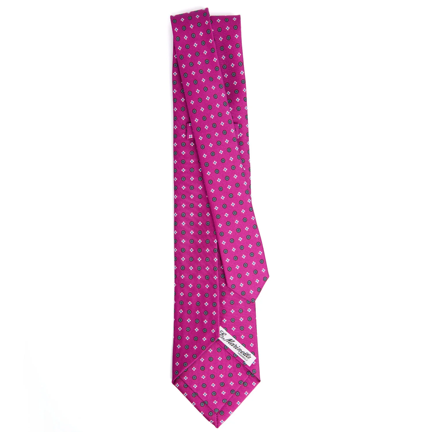 FUCHSIA 5 FOLD SARTORIAL SILK TIE - Image 3