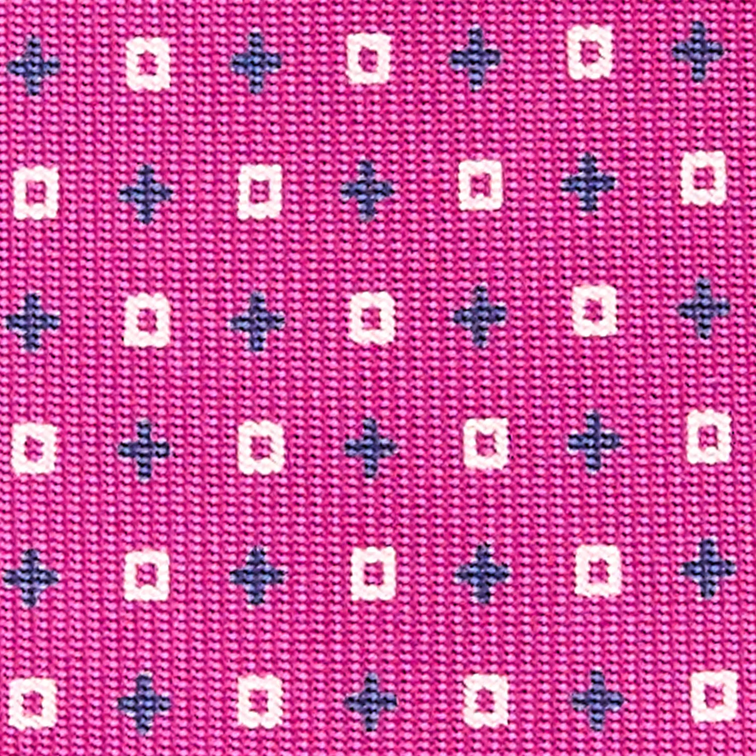FUCSIA 7 FOLD SARTORIAL SILK TIE - Image 4