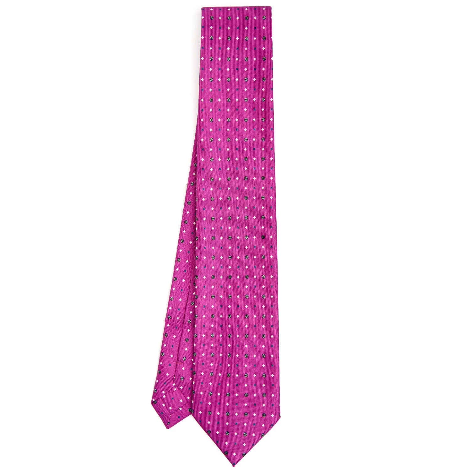 FUCHSIA EXTRA LONG SARTORIAL SILK TIE - Image 2