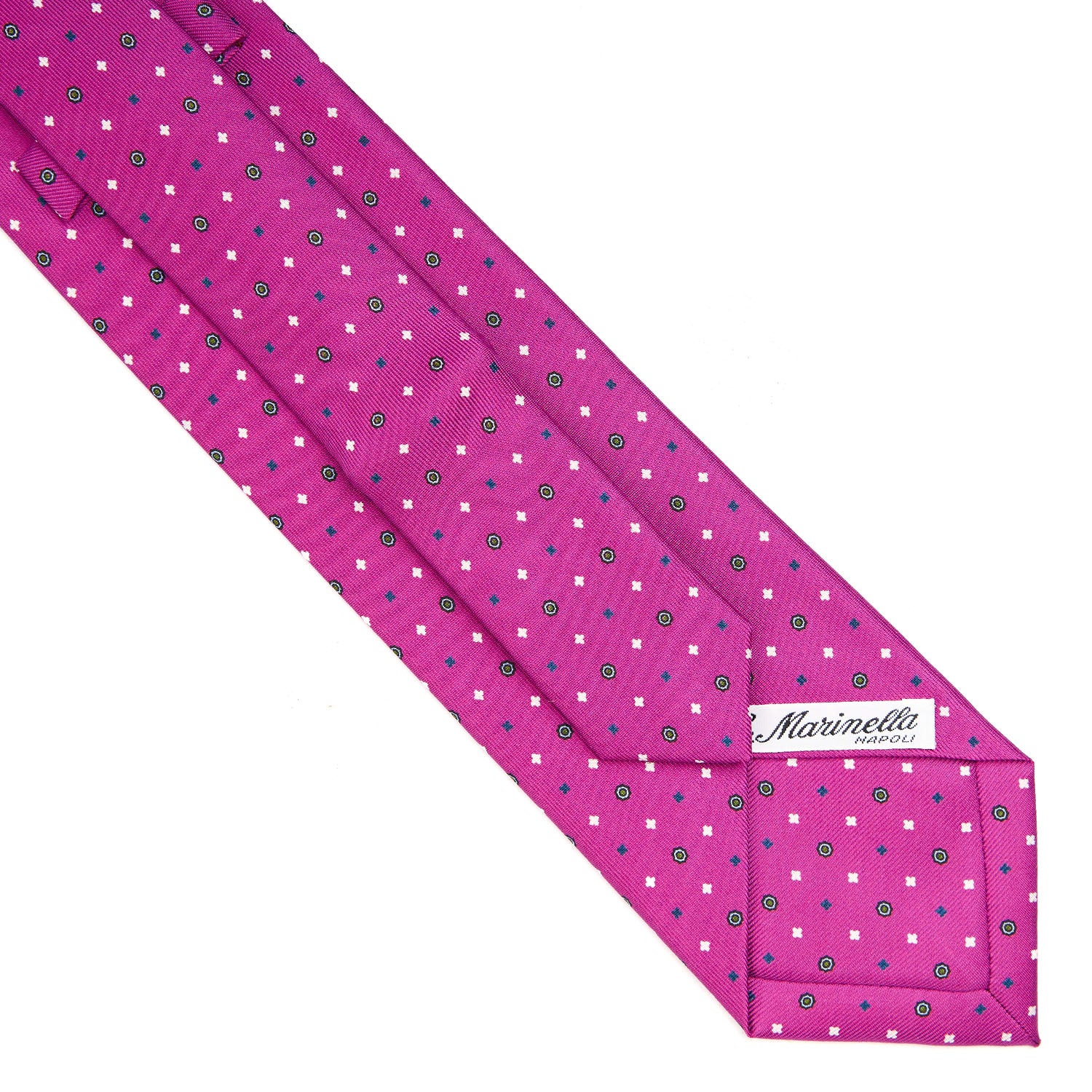 FUCHSIA EXTRA LONG SARTORIAL SILK TIE - Image 4