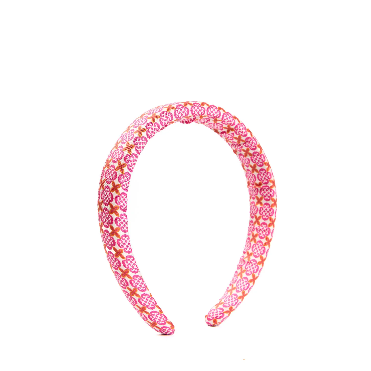 FUCSIA SILK HEADBAND