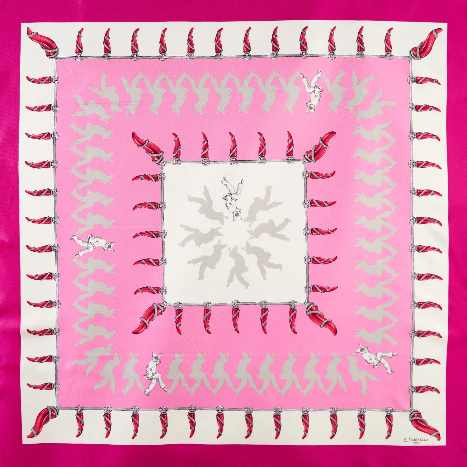 FUCHSIA SILK SCARF 90 - Image 4