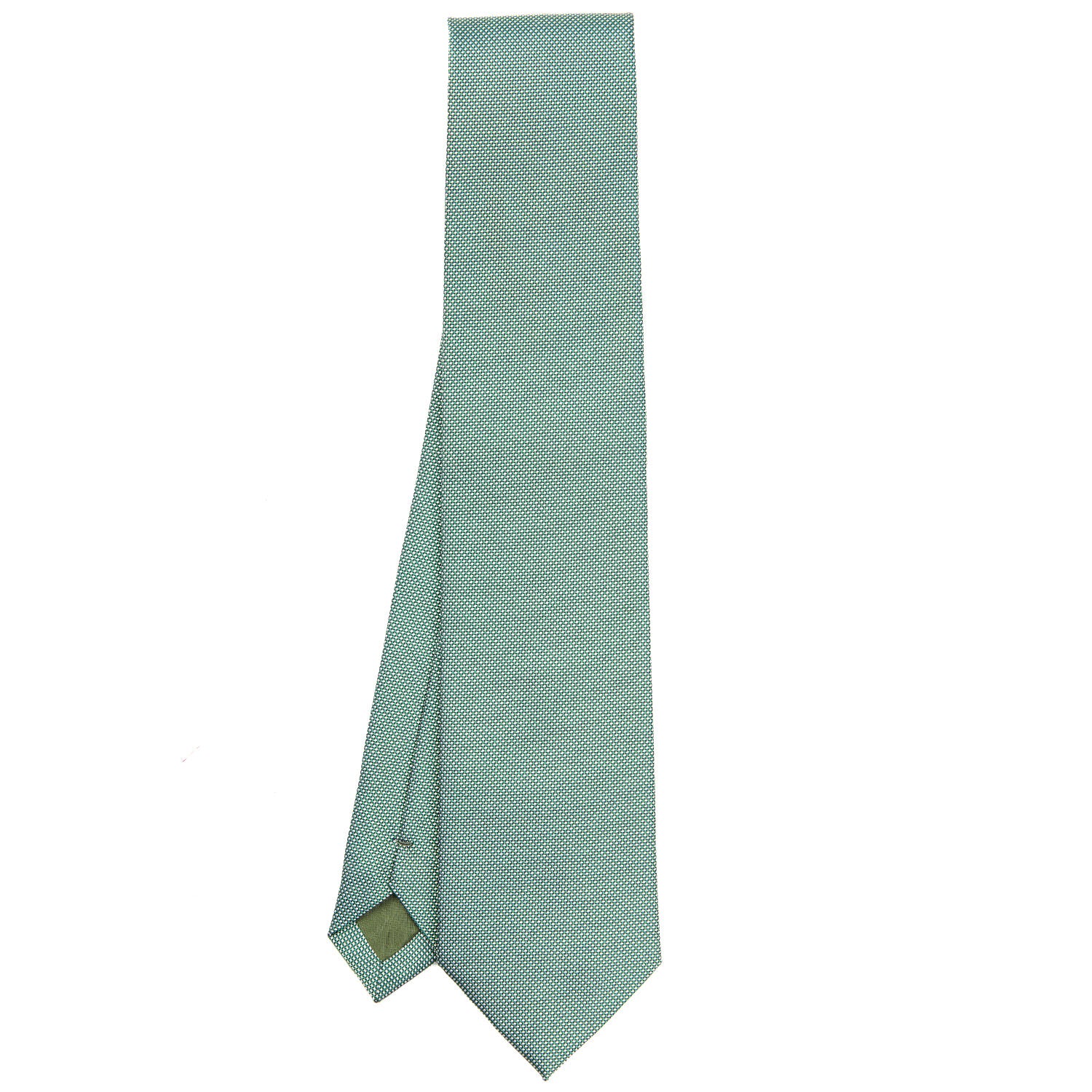 GREEN CEREMONIAL JACQUARD SILK TIE - Image 2