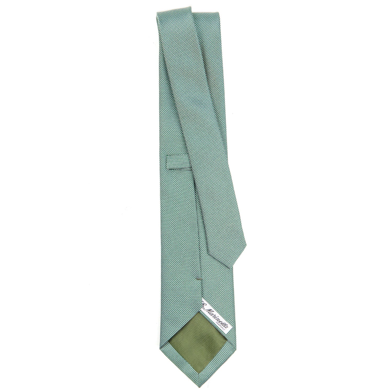 GREEN CEREMONIAL JACQUARD SILK TIE - Image 3