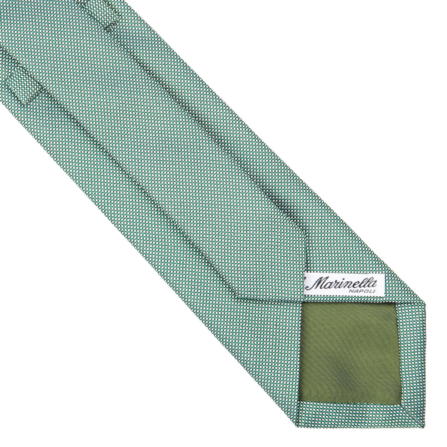 GREEN CEREMONIAL JACQUARD SILK TIE - Image 4